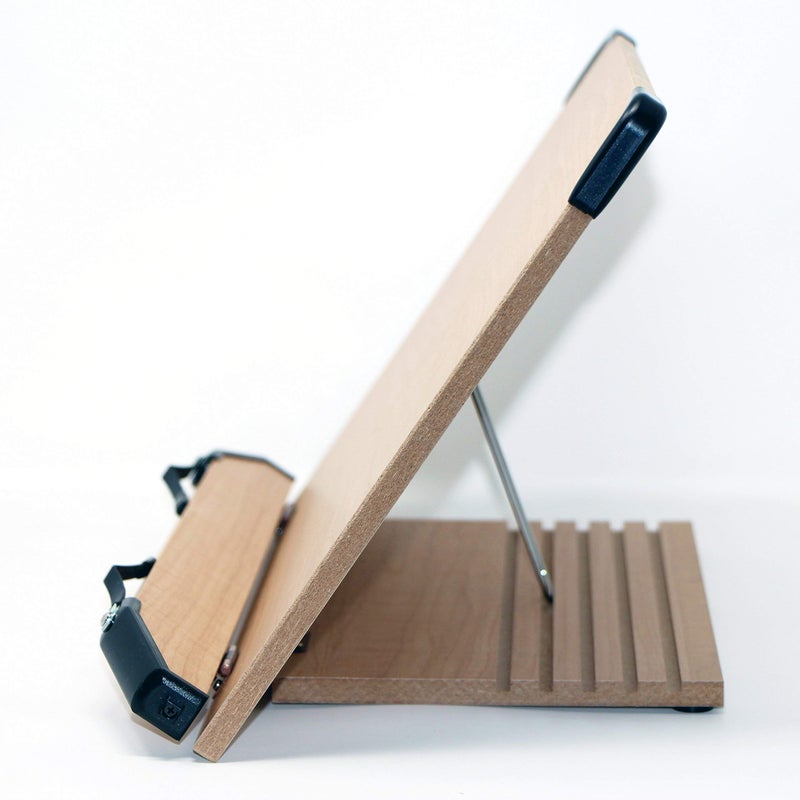 A+ Book Stand BS2500 Large 16x10.5 Portable Adjustable Foldable Bookstand Holder for Reading Hands Free Large Thick Heavy Textbooks Cookbooks Tablets - Image 4